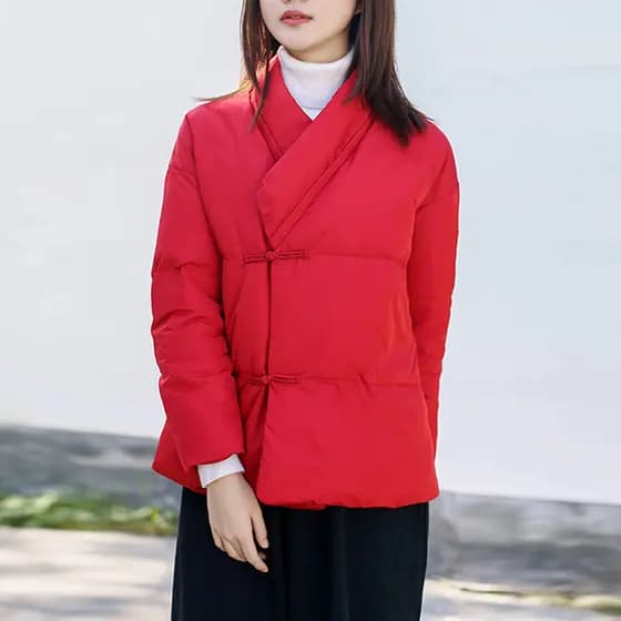 Academia de alfaiataria AG120 Padrão de roupas de ano novo Estilo chinês Jaqueta acolchoada de algodão Jaqueta acolchoad