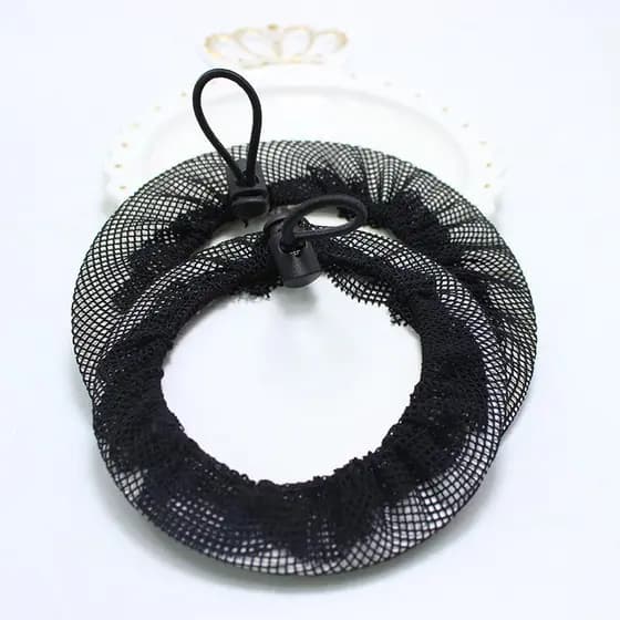 Cocar de cabelo de grau de teste de dança infantil fivela cordão elástico rede de cabelo anel de cabelo cabeça de dança