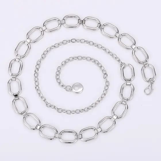 Corrente de cintura de Metal feminina simples All-Match decorativo combinando terno vestido saia de cintura estreita cin