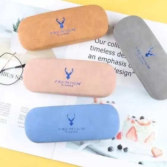 Caixa de vidro novo estilo criativo ferro óculos caso masculino feminino óculos caso
