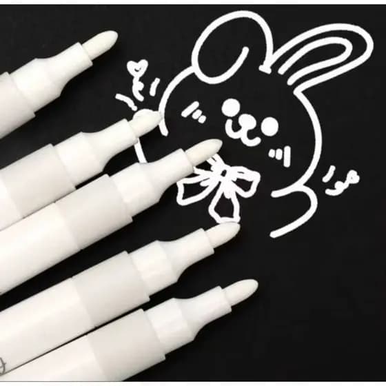 Caneta para personalizar vidro, tênis e artesanato Caneta Branca Permanente Caneta Acrílica Branca – Acrylic Paint Mark