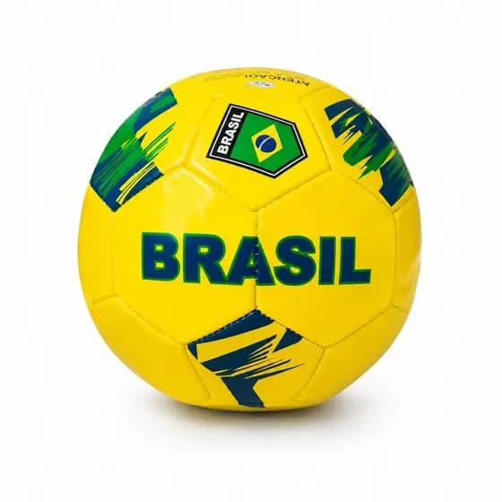 Bola de Futebol Brasil Nº 5 Amarela Oficial Recreação Treino diversão qualidade, resistência