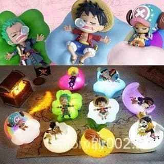 Bonecos de Coleção da Série Sweet Dreams One Piece Caixa Surpresa Luffy Zoro Luminária de Mesa dos Sonhos