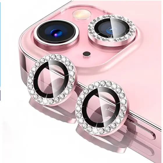 Protetor De Câmera De Lente De Anel De Diamante De Metal Para IPhone 14 15 16 17 13 11 12 Normal Pro Max Vidro De Ar Cov