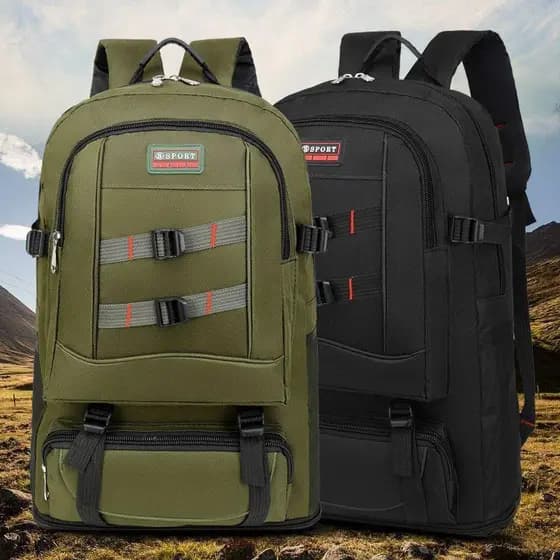 Mochila masculina Camuflada 60L grande Viagem reforçada qualidade resistênte