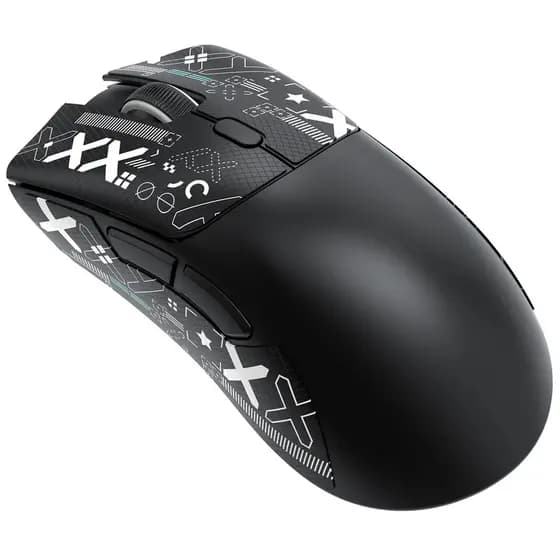 Mouse Gamer Attack Shark R1 Tri-Mode (USB/2.4G/Bluetooth) Sensor PAW3311 59g 6 Botões DPI Ajustável RGB Recarregável