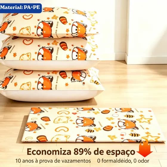 Saco a Vacuo + bomba Sacos Organizadores para Mala Roupas Viagem Cobertores Guarda Vac Bag Espaço
