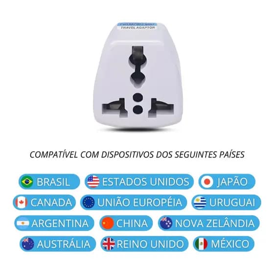 Adaptador de Tomada Universal Smart Tech – Não deixe de ligar seus produtos.