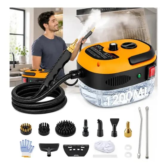 Limpador A Vapor De Alta Temperatura 2500w Com Cabeças Escova Pa Esterili EsterilizaçãO Ar Condicionado Exaustor