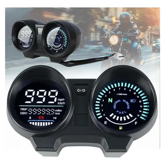 Painel Digital LED Velocímetro Modificação da motocicleta Painel de instrumentos LCD PARA CG150/TITAN 150
