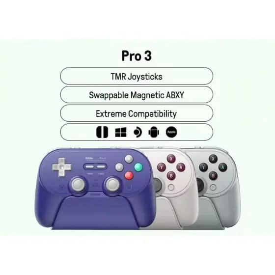 Controle 8bitdo Pro 3 Switch Pc Android Abxy Magnético