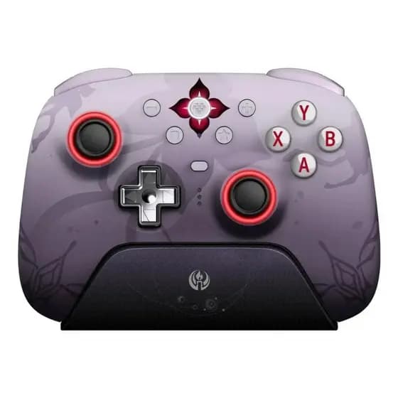 Controle 8bitdo Ultimate 2 Wireless Honkai Star - Evernight Roxo Claro