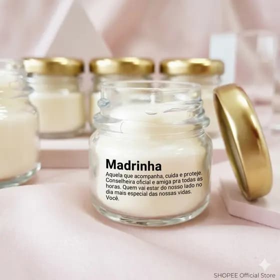 KIT Mini velas MADRINHA / PADRINHO + SAQUINHO ORGANZA - IGUAL FOTO - lembrancinhas