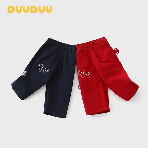 DUUUDUU Calças para bebês meninas 2026 Novo estilo bebê criança Casual classe a primavera outono estilo coreano calças i
