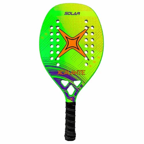 Raquete Beach Tennis Fibra Leve EVA Controle Alta Performance com Capa para Iniciante Intermediário
