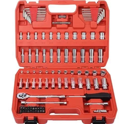 108 Peças Conjunto de Chaves de Fenda e Conjunto de Chave de Fenda 1/4" - Para Auto e Casa - Com Caixa de Armazenamento