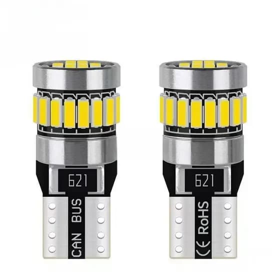 Lâmpada Led Pingo T10-4014-24 Leds Canhão 6000k Extra Forte conjunto