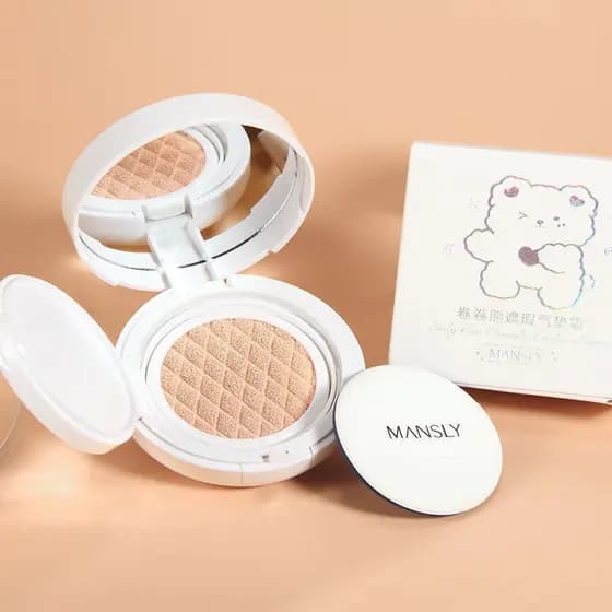 Almofada de maquiagem para palco infantil, creme BB, base CC, creme de longa duração, maquiagem sem tirar, Show de dia,
