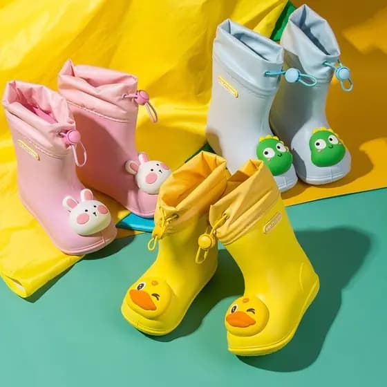 Fawn Millie botas de chuva infantis meninos meninas sapatos de água antiderrapantes infantil bebê crianças jardim de inf