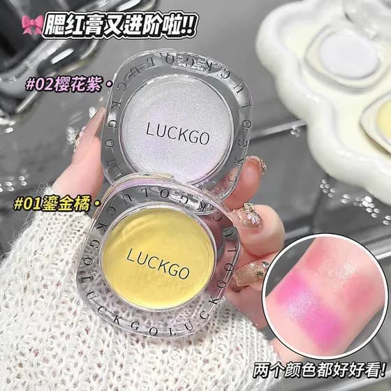 Mudança de temperatura Blush mudança de temperatura renderização de cor sem escolher encaixe de pele delicada sem pó voa