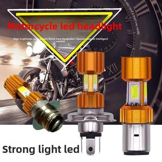 Farol Led para carro elétrico de motocicleta, luz branca Super brilhante, 12V-80V, Universal, integração de feixe distan