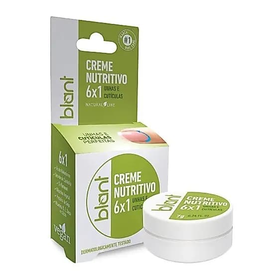 Creme Nutritivo 6x1 Blant Vegano – Hidrata, Nutre e Regenera Unhas e Cutículas com Ação Natural