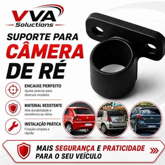 Suporte Câmera De Ré Carro Universal Borboleta Automotivo melhor fixação e segurança