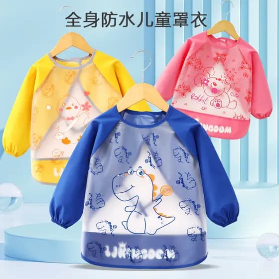 Jingqi masculino feminino macacão de bebê primavera verão corpo inteiro à prova d' água à prova de óleo bolso de arroz j