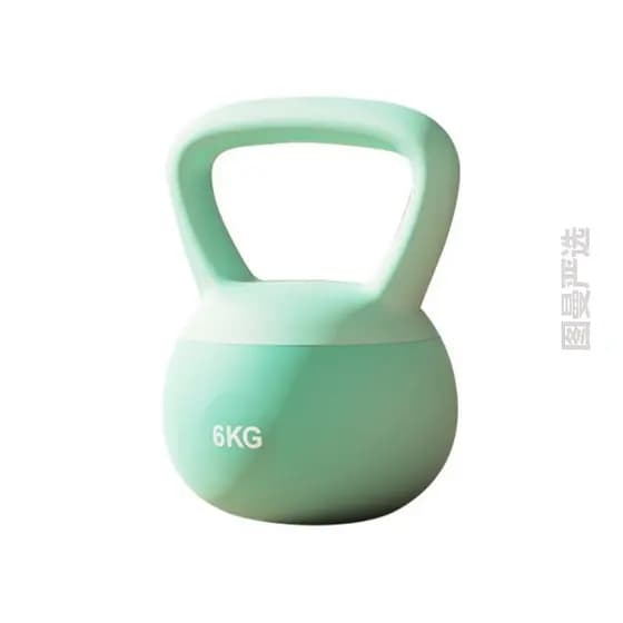 Halteres pequenos conjunto de força doméstica exercício de braço 6kg Kettlebell macio exercício profissional levantament
