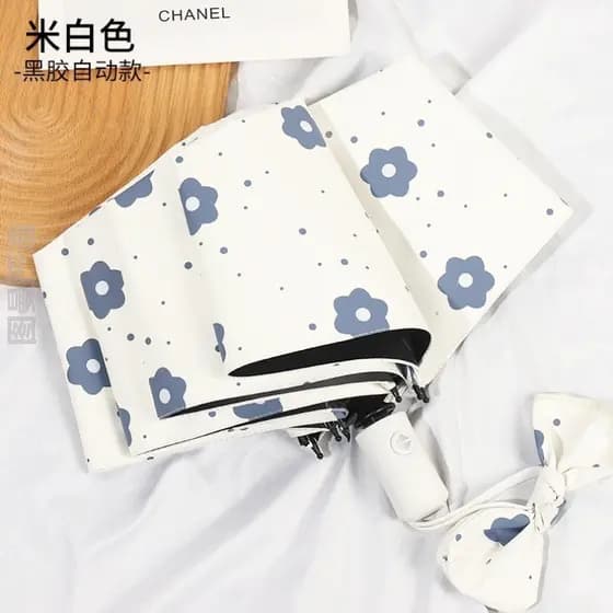 Guarda-chuva de dupla utilização totalmente automático para chuva ou chuva Guarda-sol feminino de alta aparência Guarda-