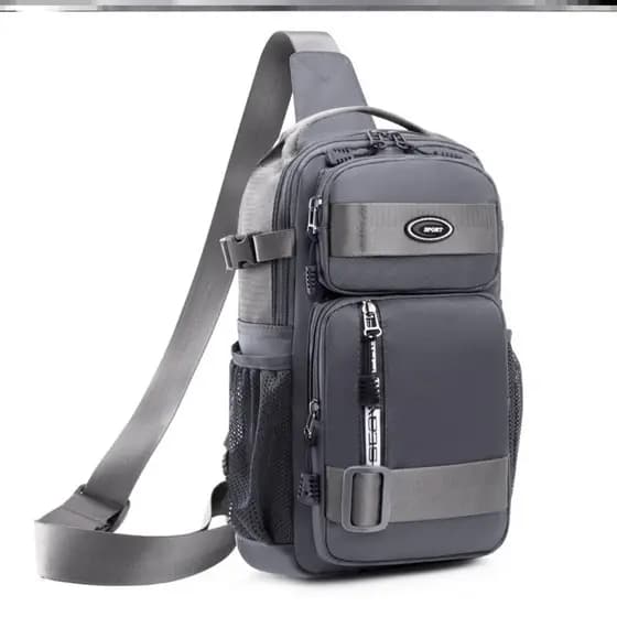 Homens saco de peito grande capacidade lazer viagem saco de peito simples All-Match bolsa de ombro moda esportes mensage