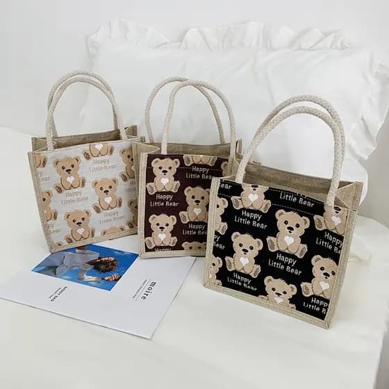 Novo estilo bolsa de lona feminina estilo étnico Retro estilo chinês linho sacola 2022 novo estilo na moda ins estilo bo