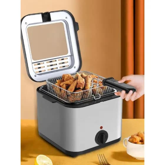 Fritadeira Elétrica De Óleo , Frigideira , De Aço Inoxidável , Bife De Frango , Batatas Fritas