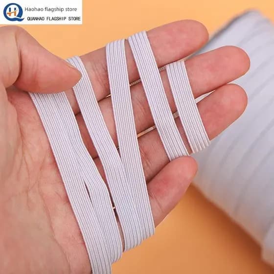 Faixa elástica importada do Japão, alta elasticidade, cinto plano fino para calças de bebê, faixa de borracha, elasticid