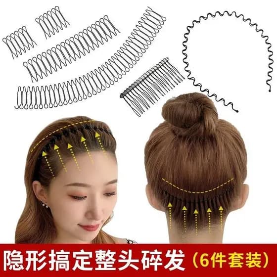 Grampo de cabelo curto período de transição de reserva de cabelo arrumado para trás cabelo quebrado ferramenta útil cabe