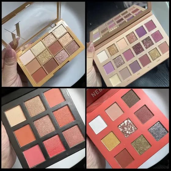 Frete grátis paleta de sombras Pick-up paleta de sombras multicoloridas rosa roxo cor cinza rosa cor dourada paleta de s