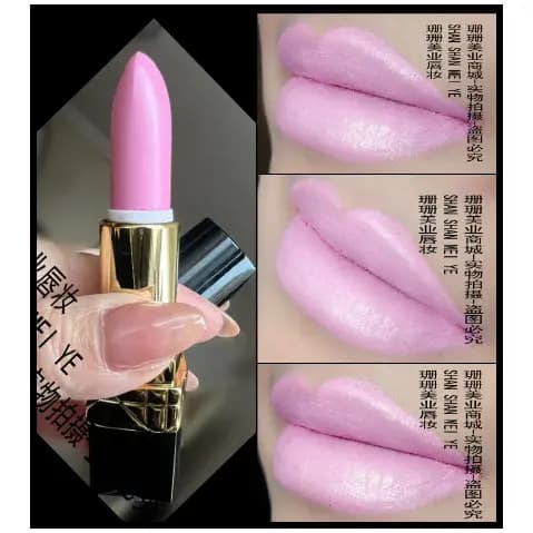 Frete grátis Shimmer Barbie Rosa Branco Batom À Prova D 'Água Ultra Branco Rosa Batom Único Tom Branco Rosa Branco