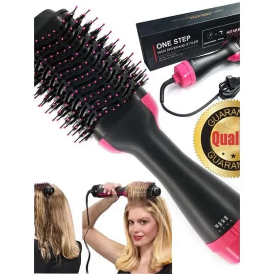 Pente fofo de íon negativo, secador de cabelo, ondulação reta, doméstico, não machuca o estilo do cabelo, escova de seca