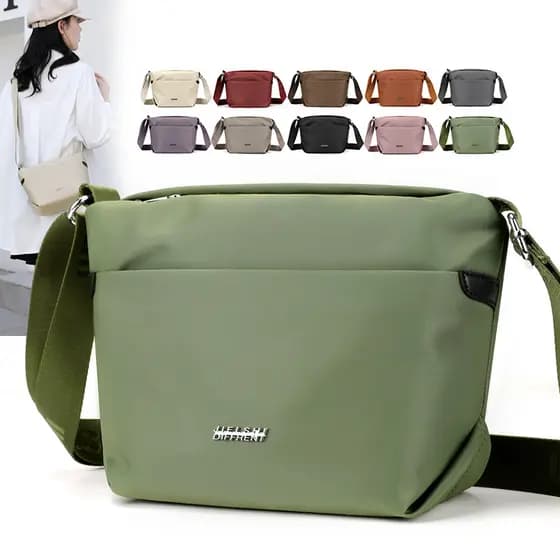 Bolsa mensageiro feminina 2024 verão novo estilo bolinho saco moda luz All-Match náilon pequeno saco de ombro bolsa de l