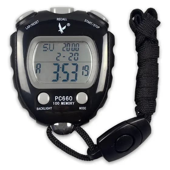 Frete grátis cronômetro Tianfu PC660 luminoso 100 cronômetro esportes corrida árbitro temporizador multifuncional