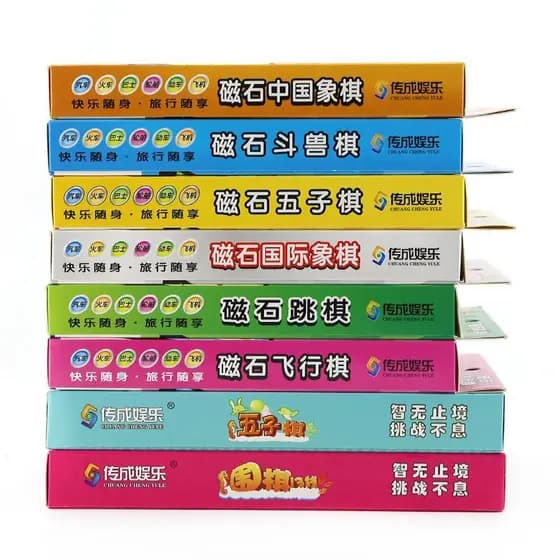 Genuíno magnético dobrável ir gamão voando xadrez damas xadrez chinês luta Animal xadrez brinquedo educativo frete gráti