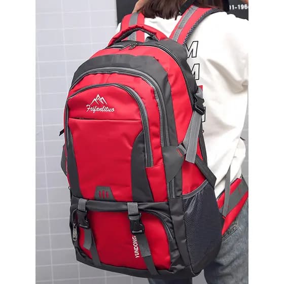 Grande capacidade mochila masculino feminino estudante mochila esportes ao ar livre montanhismo saco grande mochila de v