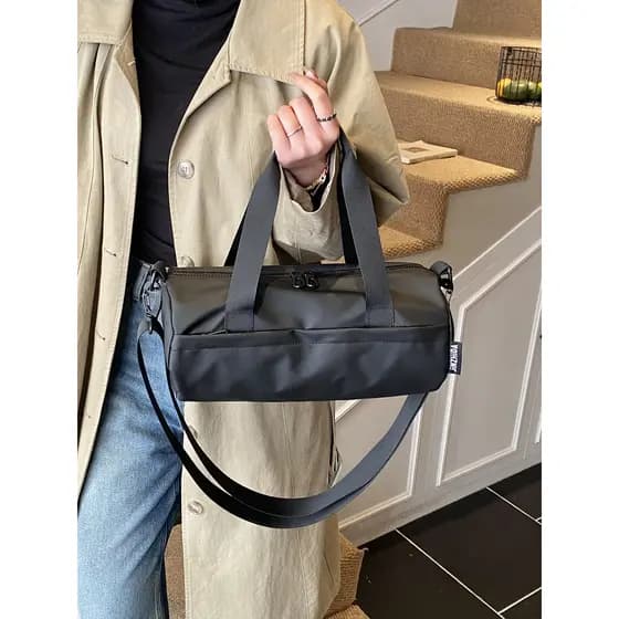 Simples All-Match Boston saco feminino novo estilo de grande capacidade portátil saco do mensageiro preto High-End Oxfor