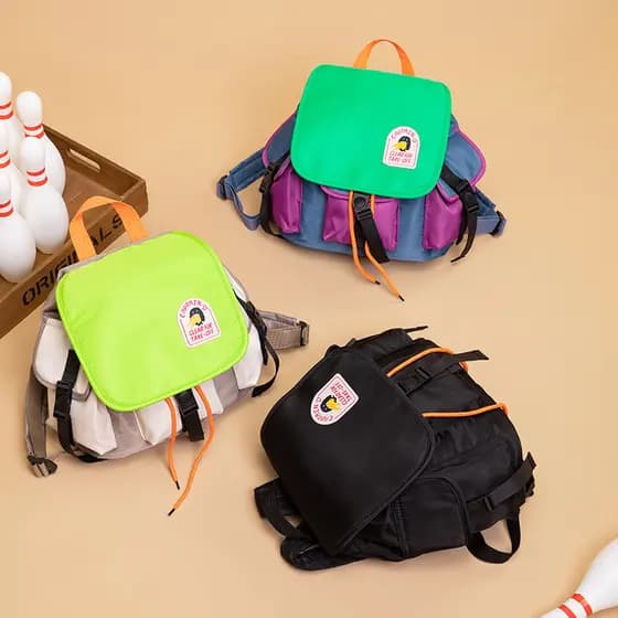 Crianças leve cor combinando mochila meninos meninas viagem ao ar livre pequenas mochilas moda jardim de infância