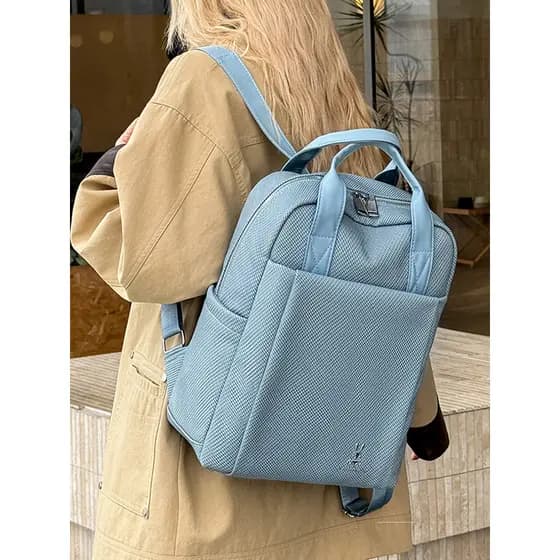 Moda leve All-Match mochila feminina Commuter negócios Casual saco de computador grande capacidade ensino médio estudant