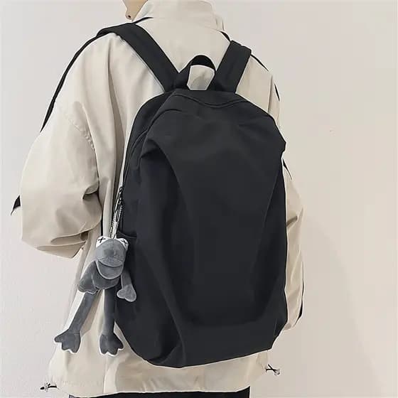 Mochila masculina versão coreana simples na moda estudantes universitários estudantes do ensino médio mochila masculina