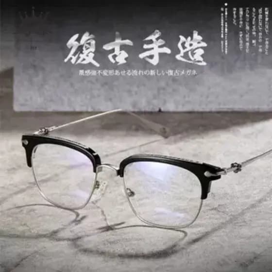 Xue Zhiqian mesmo estilo liga de titânio Ultra-leve 18g peso Anti-azul luz retro óculos quadro retro na moda óculos F