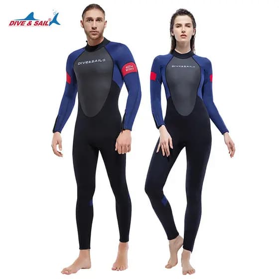 Novo estilo terno de mergulho masculino engrossado terno de mergulho de uma peça 3MM feminino mergulho surf medusa maiô