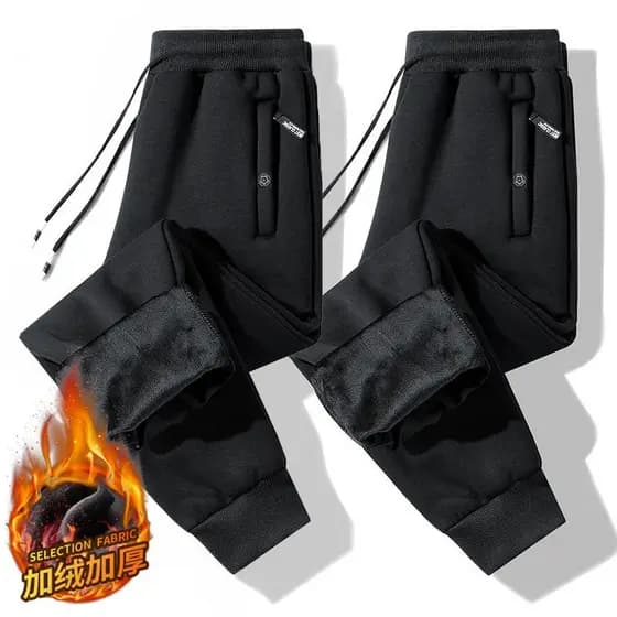 Outono inverno quente Sweatpants masculino versão coreana velo-fleece Leggings All-Match T
