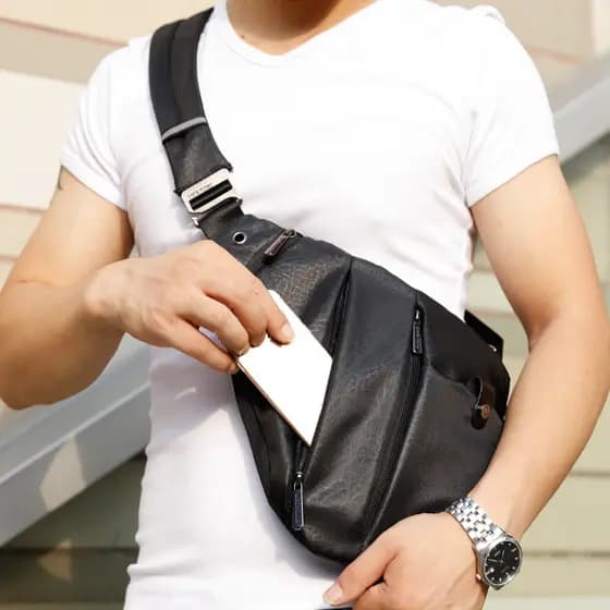 Arctic Hunter Bolsa de armazenamento Digital masculina, bolsa de peito moderna, bolsa mensageiro de pano Oxford, bolsa d
